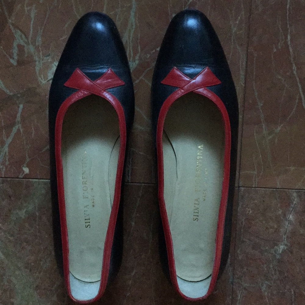 Silvia Fiorentina Italian Navy/Red Pumps
